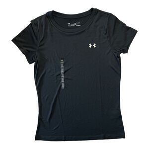Under Armour Women's Crew Neck Performance Tech T-Shirt - Black/Silver